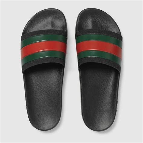 men's gucci rubber slide san|Gucci rubber slide dupes.